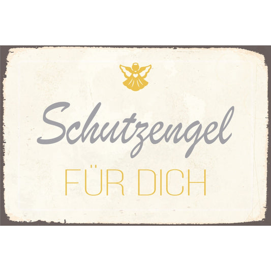 Blechschild - Schutzengel Für Dich