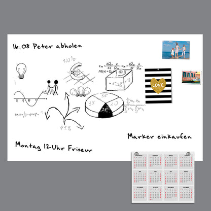 Magnetische Markerfolie - Weiß Detail